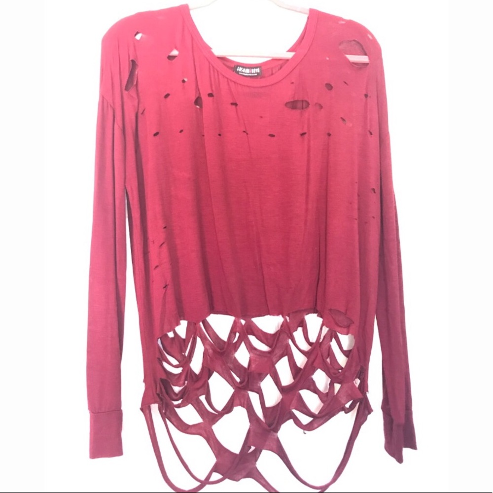 Cute top maroon color